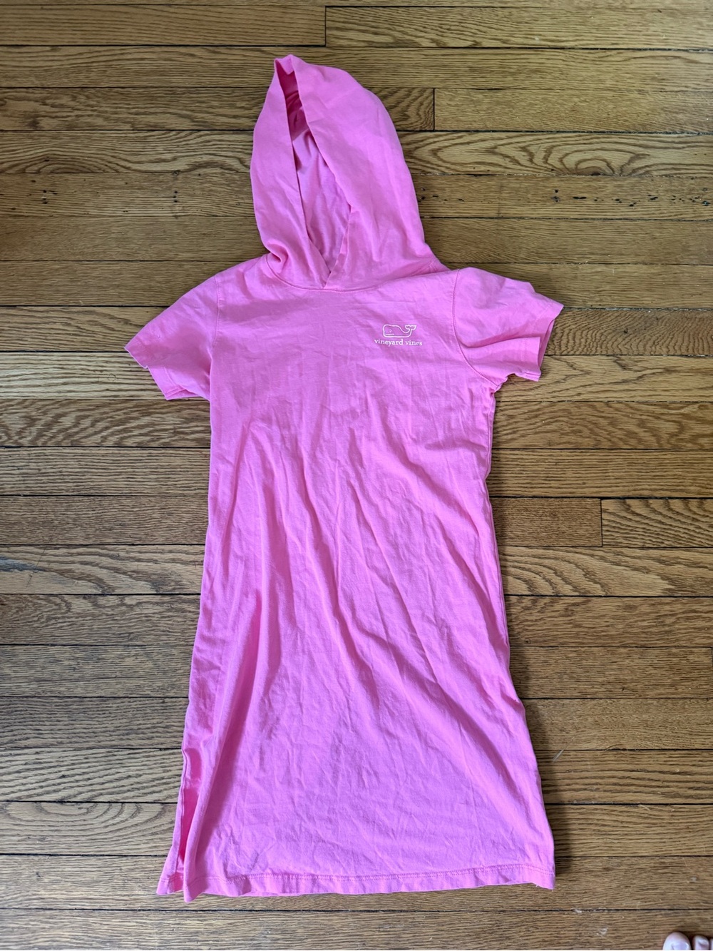Vineyard Vines Pink Hoodie T-Shirt Dress - Size Medium (10-12)